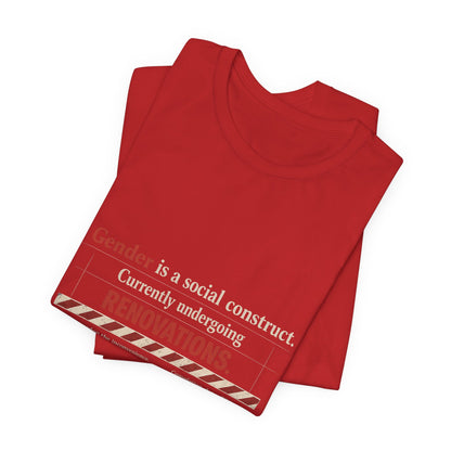 Gender Is A Social Construct t-shirt by Moral Fabric — trans rights progressive tee Canada