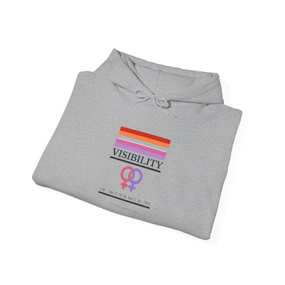Lesbian Visibility hoodie by Moral Fabric — LGBTQ pride progressive streetwear Canada