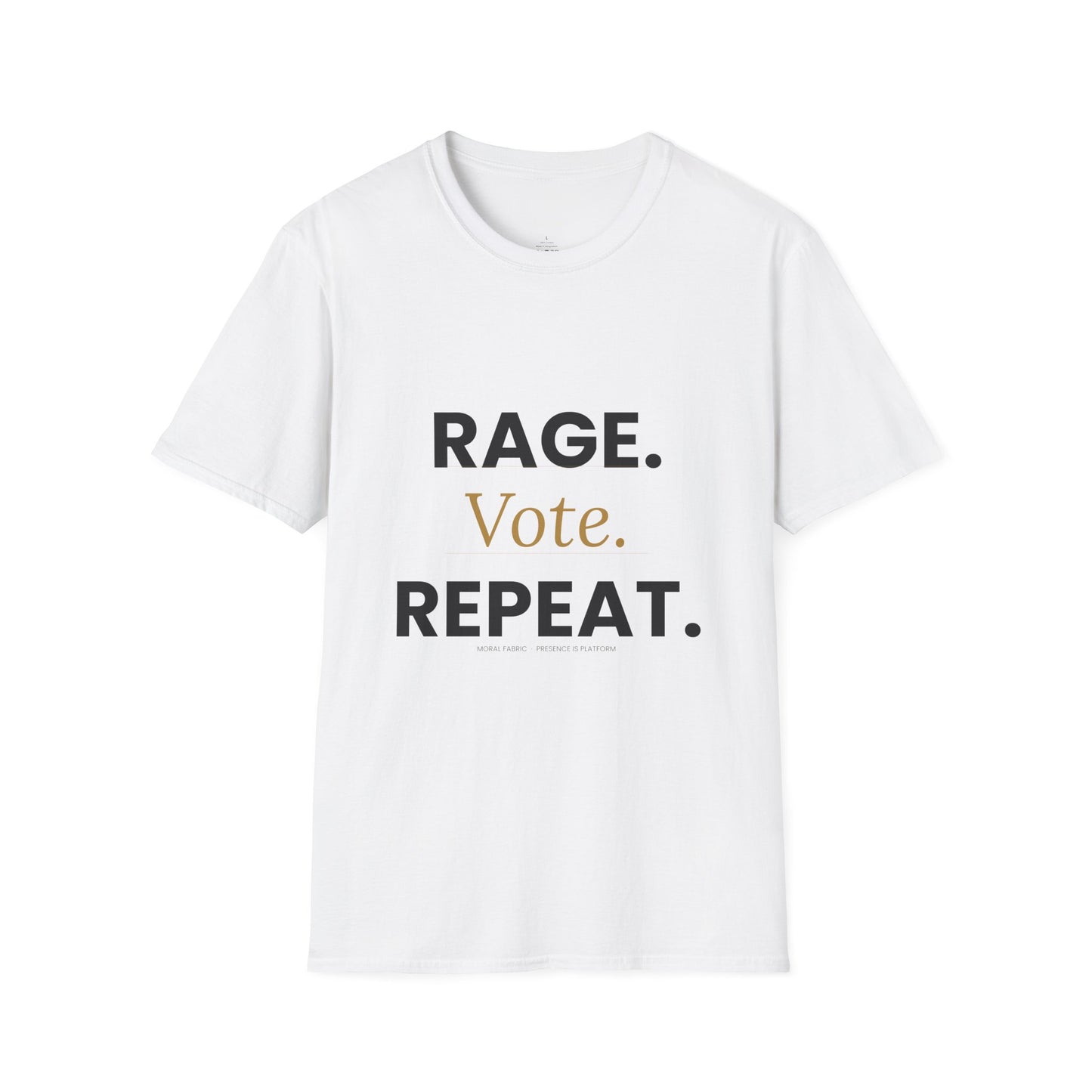 Vote Shirt — "Rage. Vote. Repeat." Political Activism Tee