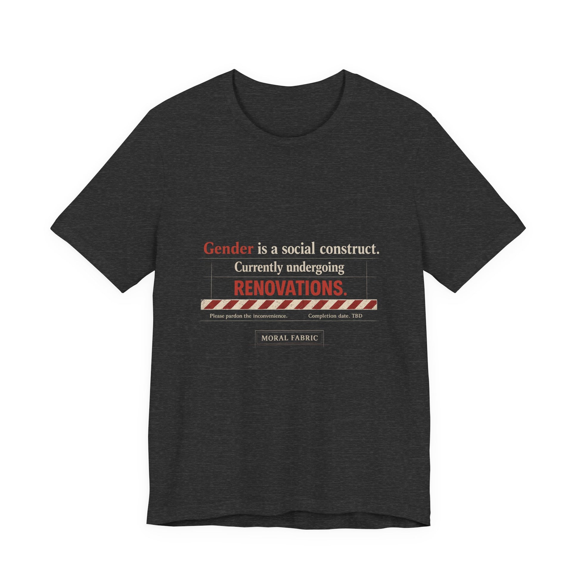 Gender Is A Social Construct t-shirt by Moral Fabric — trans rights progressive tee Canada