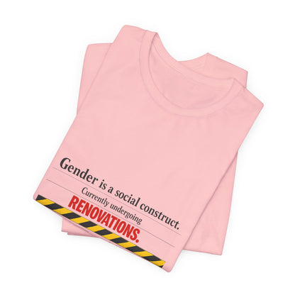 Gender Is A Social Construct t-shirt by Moral Fabric — trans rights progressive tee Canada