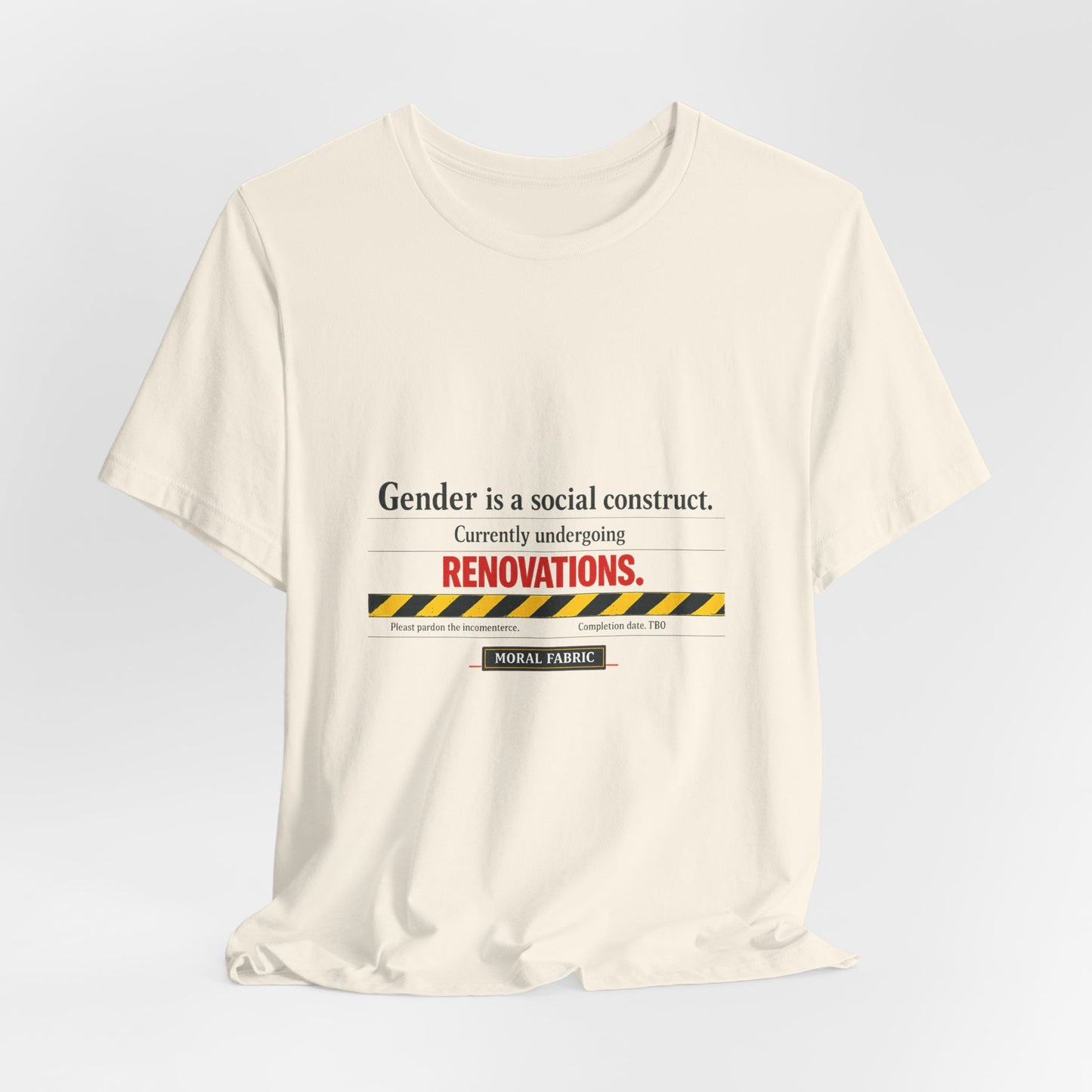 Gender Is A Social Construct t-shirt by Moral Fabric — trans rights progressive tee Canada