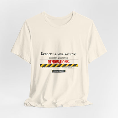 Gender Is A Social Construct t-shirt by Moral Fabric — trans rights progressive tee Canada