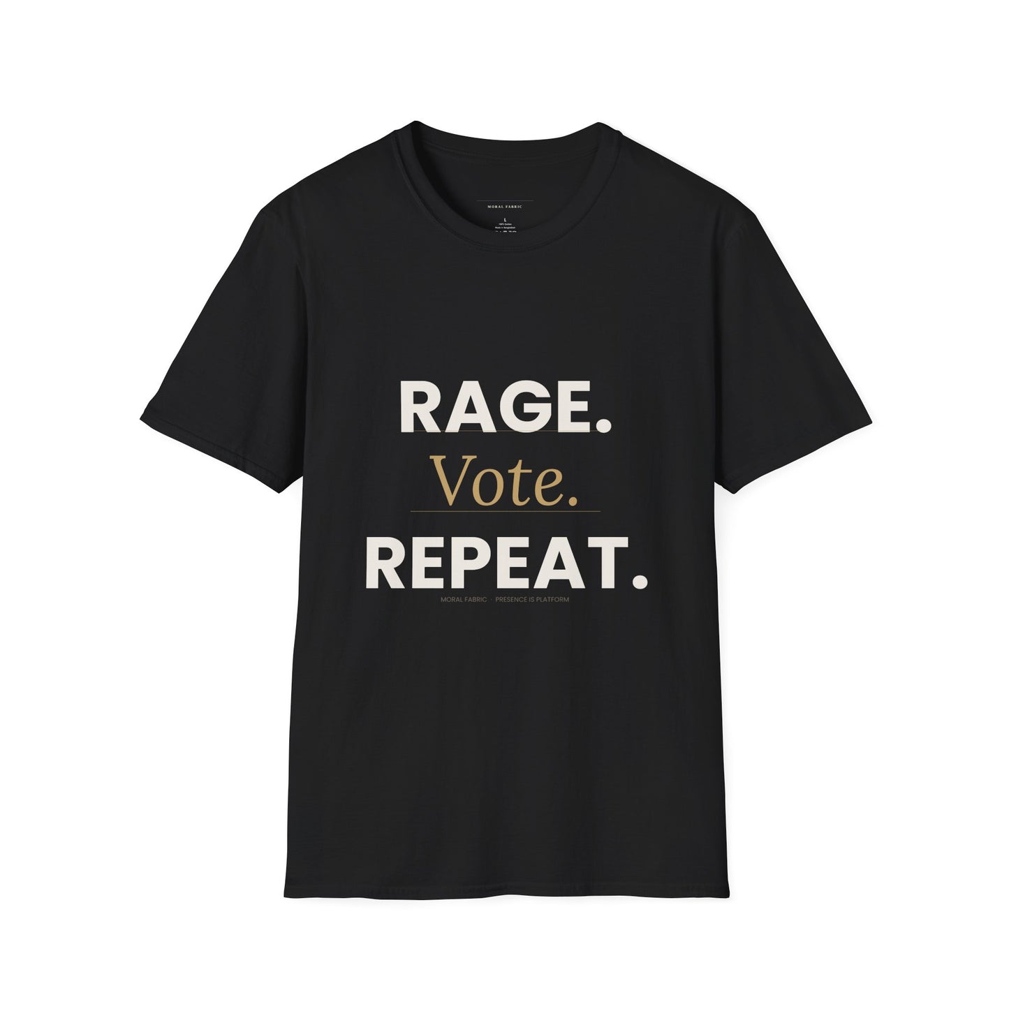 Vote Shirt — "Rage. Vote. Repeat." Political Activism Tee