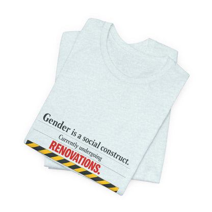Gender Is A Social Construct t-shirt by Moral Fabric — trans rights progressive tee Canada