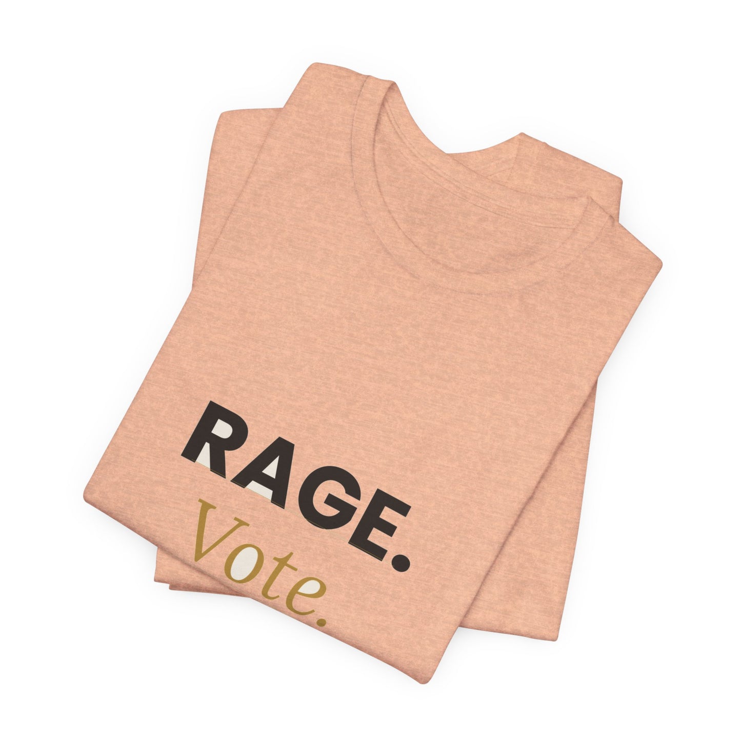 Rage Vote Repeat t-shirt by Moral Fabric — bold progressive political tee Canada