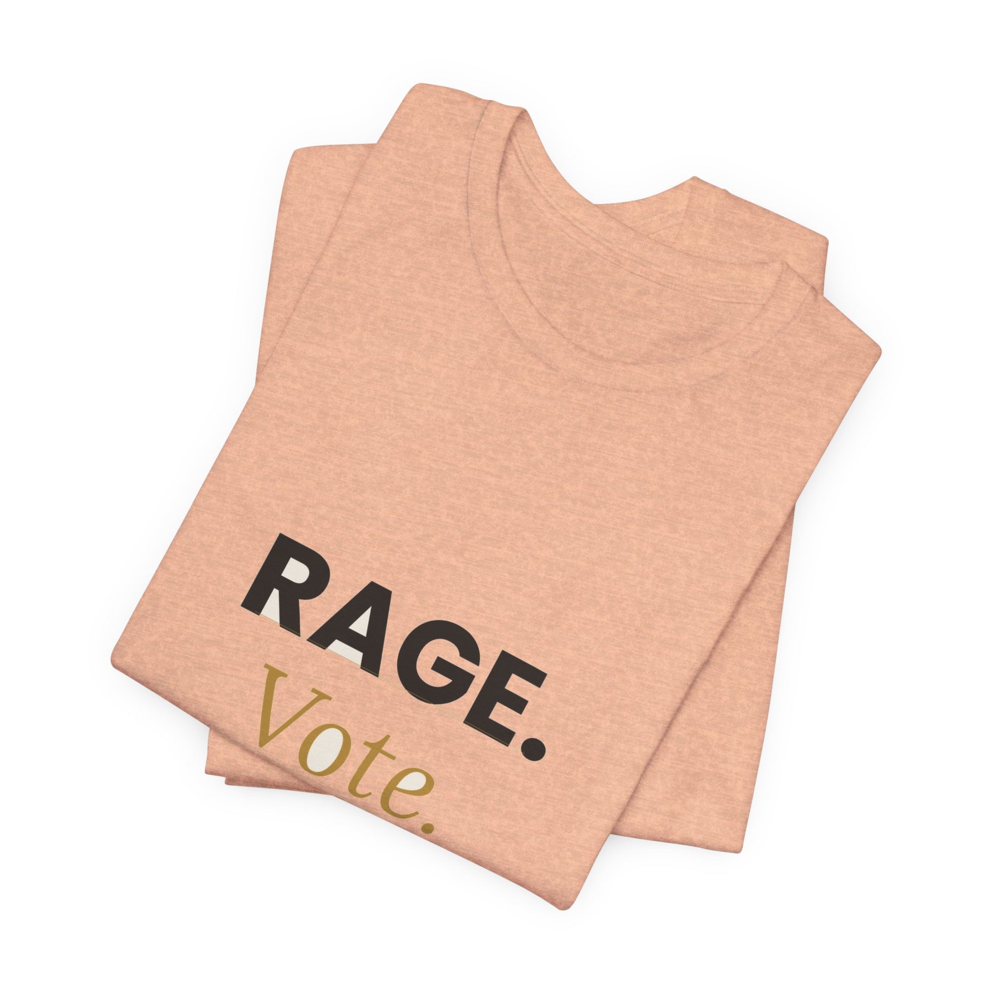 Rage Vote Repeat t-shirt by Moral Fabric — bold progressive political tee Canada