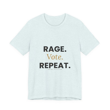 Rage Vote Repeat t-shirt by Moral Fabric — bold progressive political tee Canada