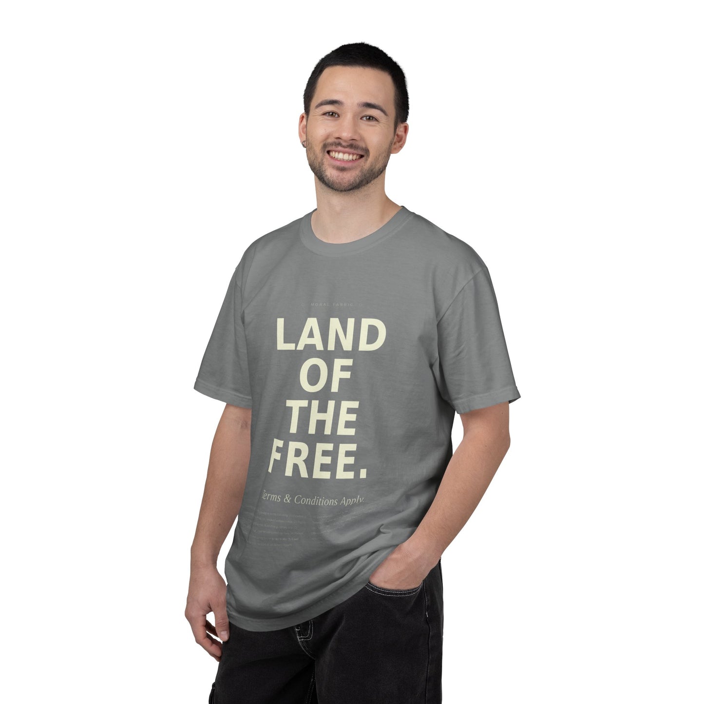 Land of the Free (Some Conditions Apply) T-Shirt | Political Satire, Progressive Advocacy