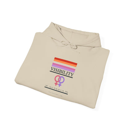 Lesbian Visibility hoodie by Moral Fabric — LGBTQ pride progressive streetwear Canada