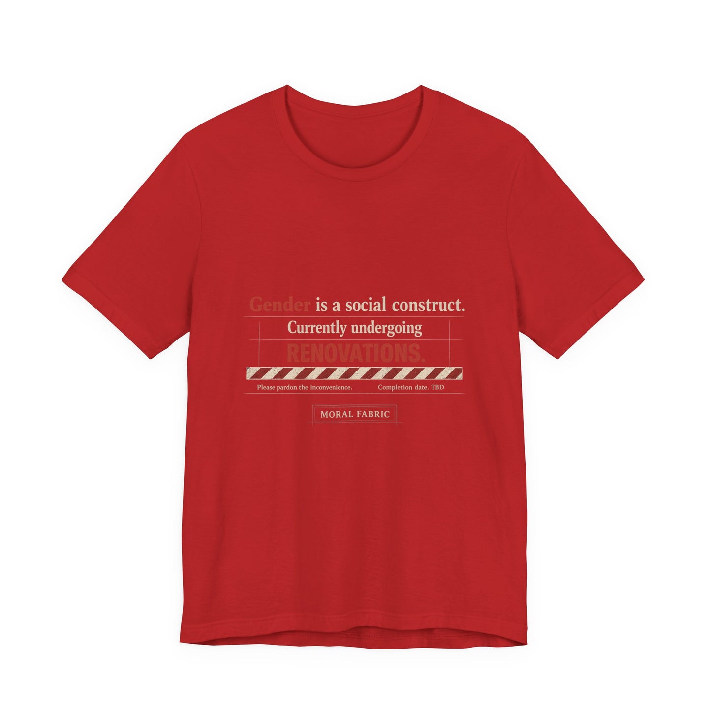 Gender Is A Social Construct t-shirt by Moral Fabric — trans rights progressive tee Canada