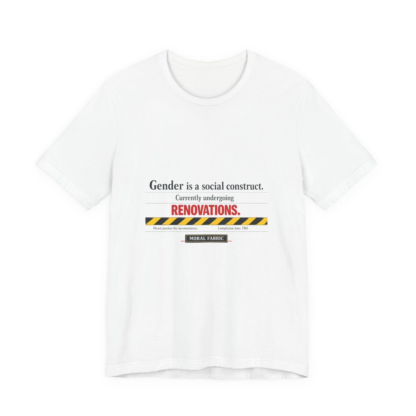 Gender Is A Social Construct t-shirt by Moral Fabric — trans rights progressive tee Canada