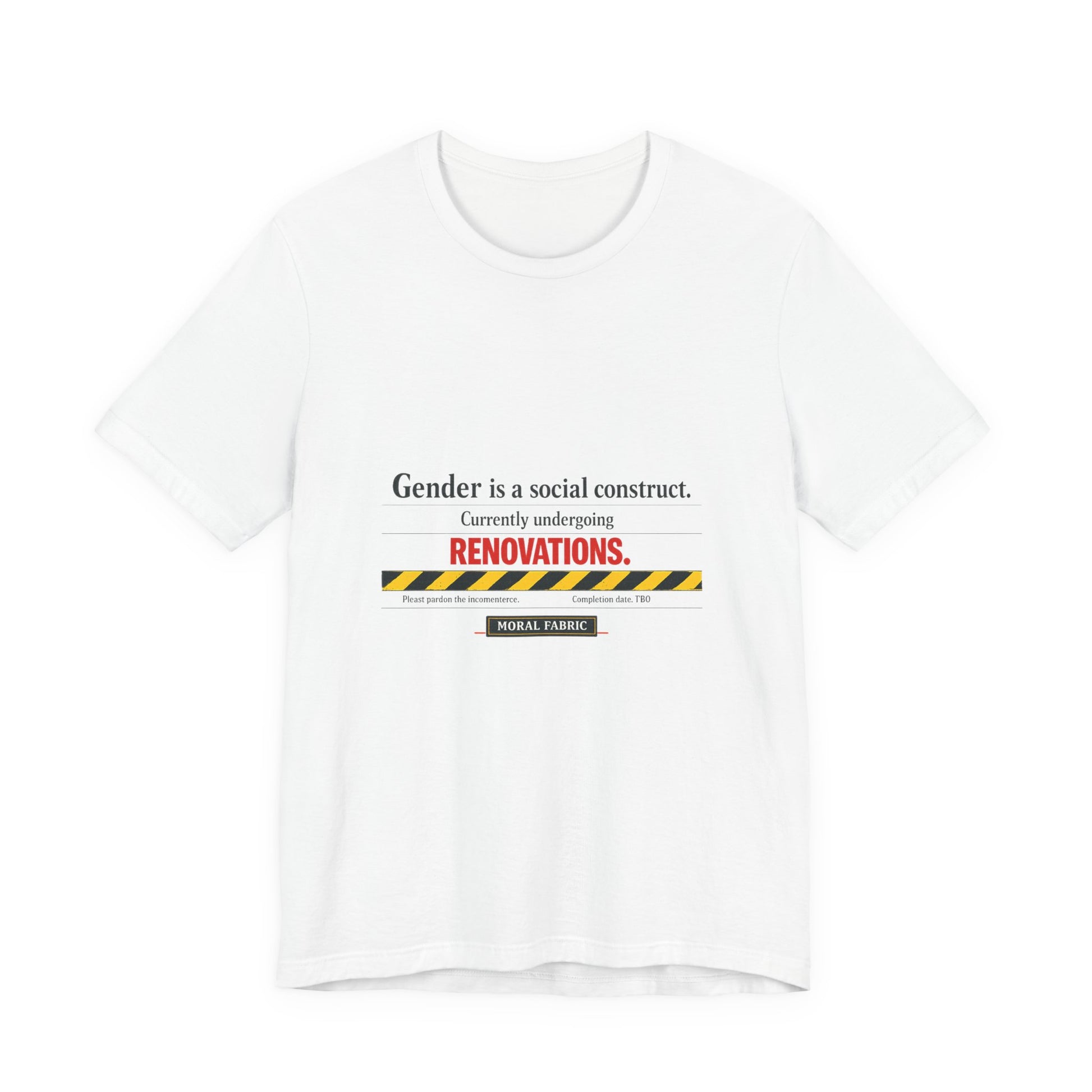 Gender Is A Social Construct t-shirt by Moral Fabric — trans rights progressive tee Canada