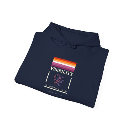 Lesbian Visibility Week hoodie by Moral Fabric — LGBTQ pride political clothing Canada
