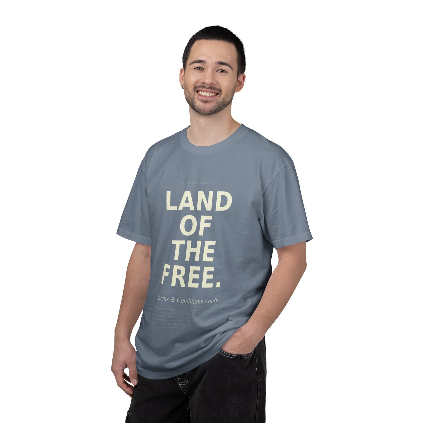 Land of the Free (Some Conditions Apply) T-Shirt | Political Satire, Progressive Advocacy