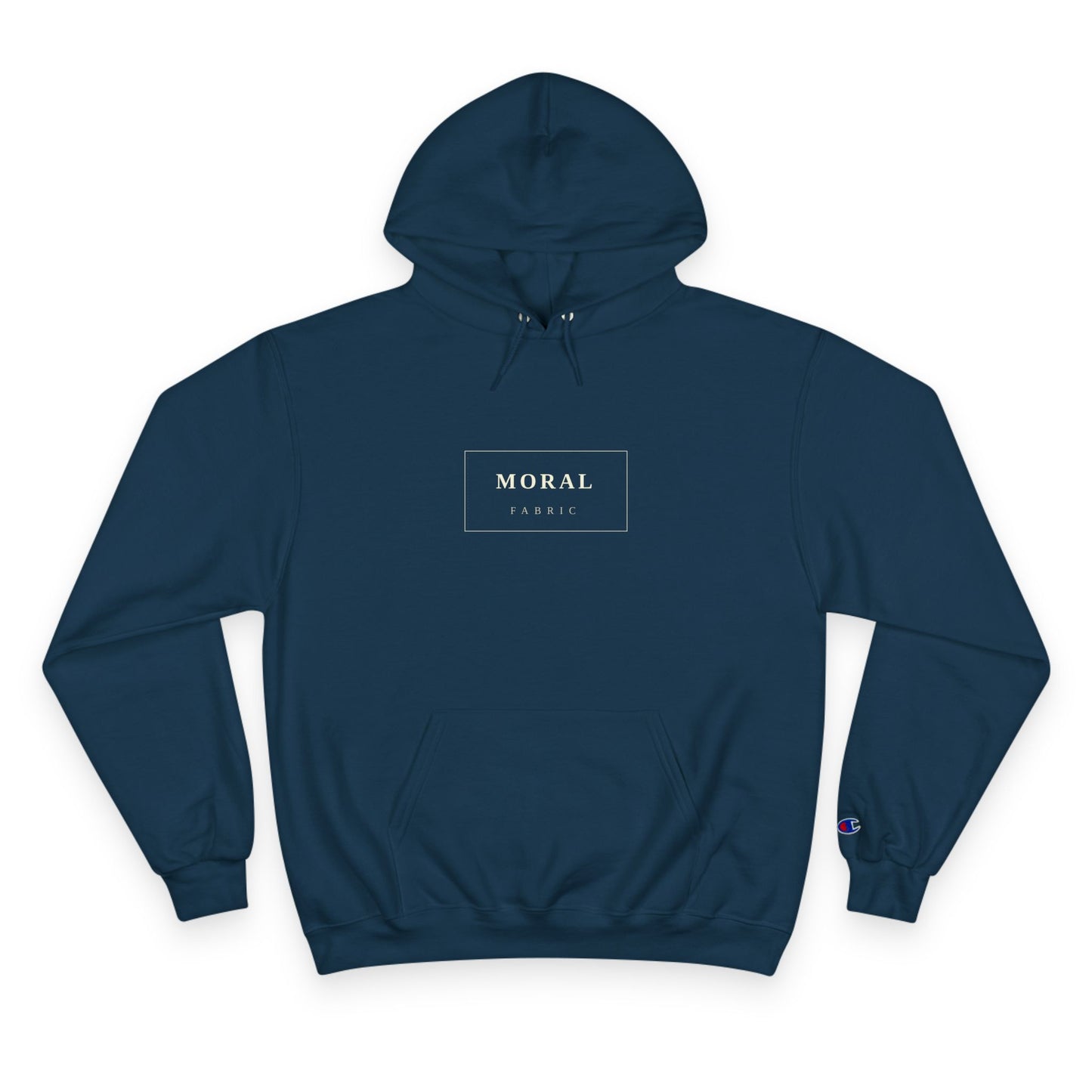 Moral Fabric brand hoodie — Presence is Platform progressive political streetwear Canada