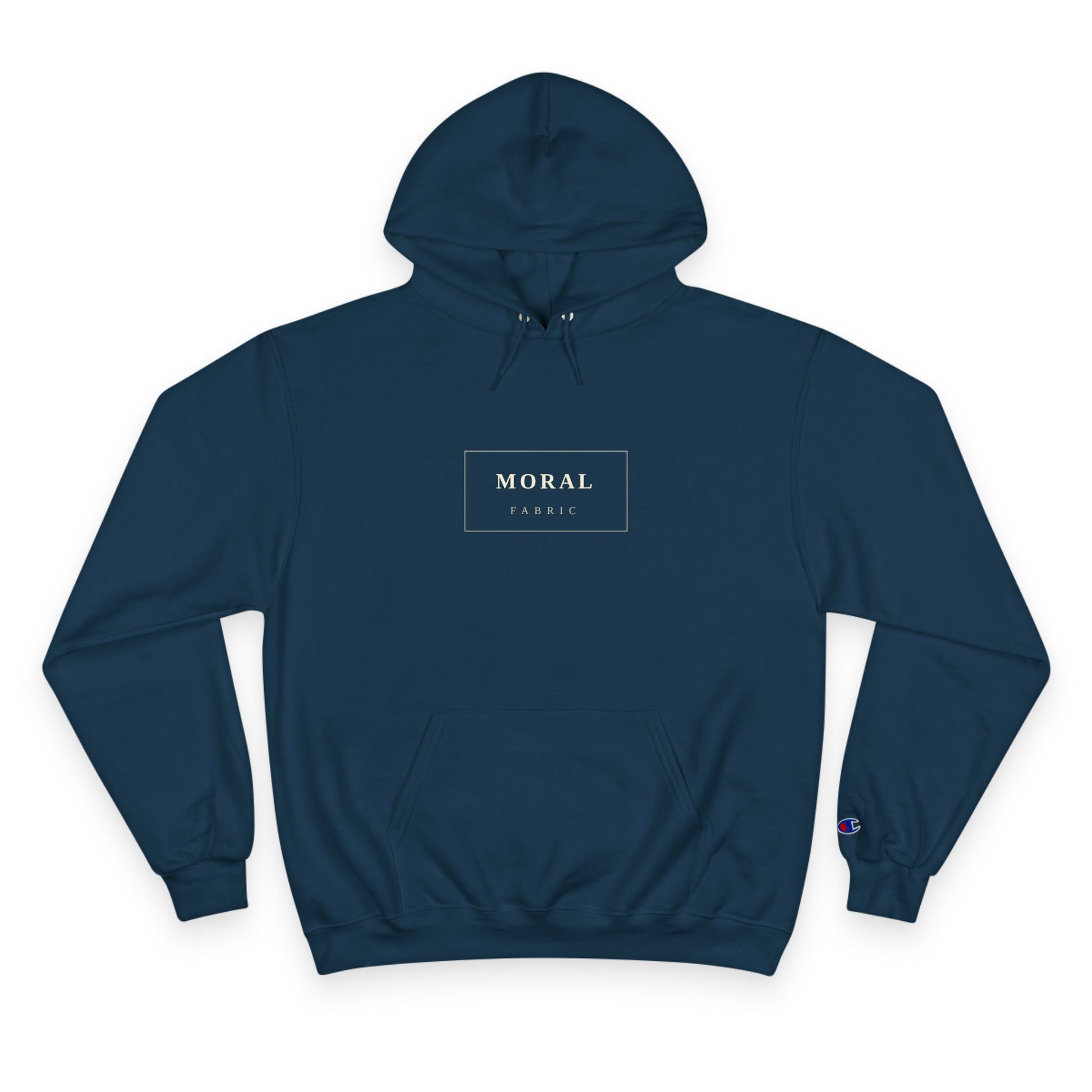Moral Fabric brand hoodie — Presence is Platform progressive political streetwear Canada
