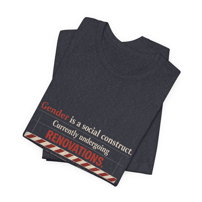 Gender Is A Social Construct t-shirt by Moral Fabric — trans rights progressive tee Canada