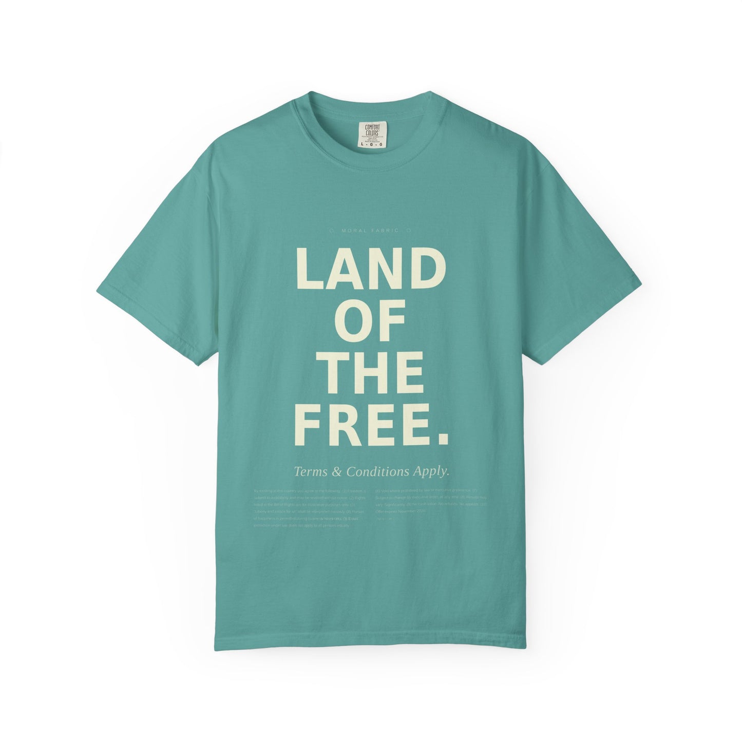 Land of the Free (Some Conditions Apply) T-Shirt | Political Satire, Progressive Advocacy
