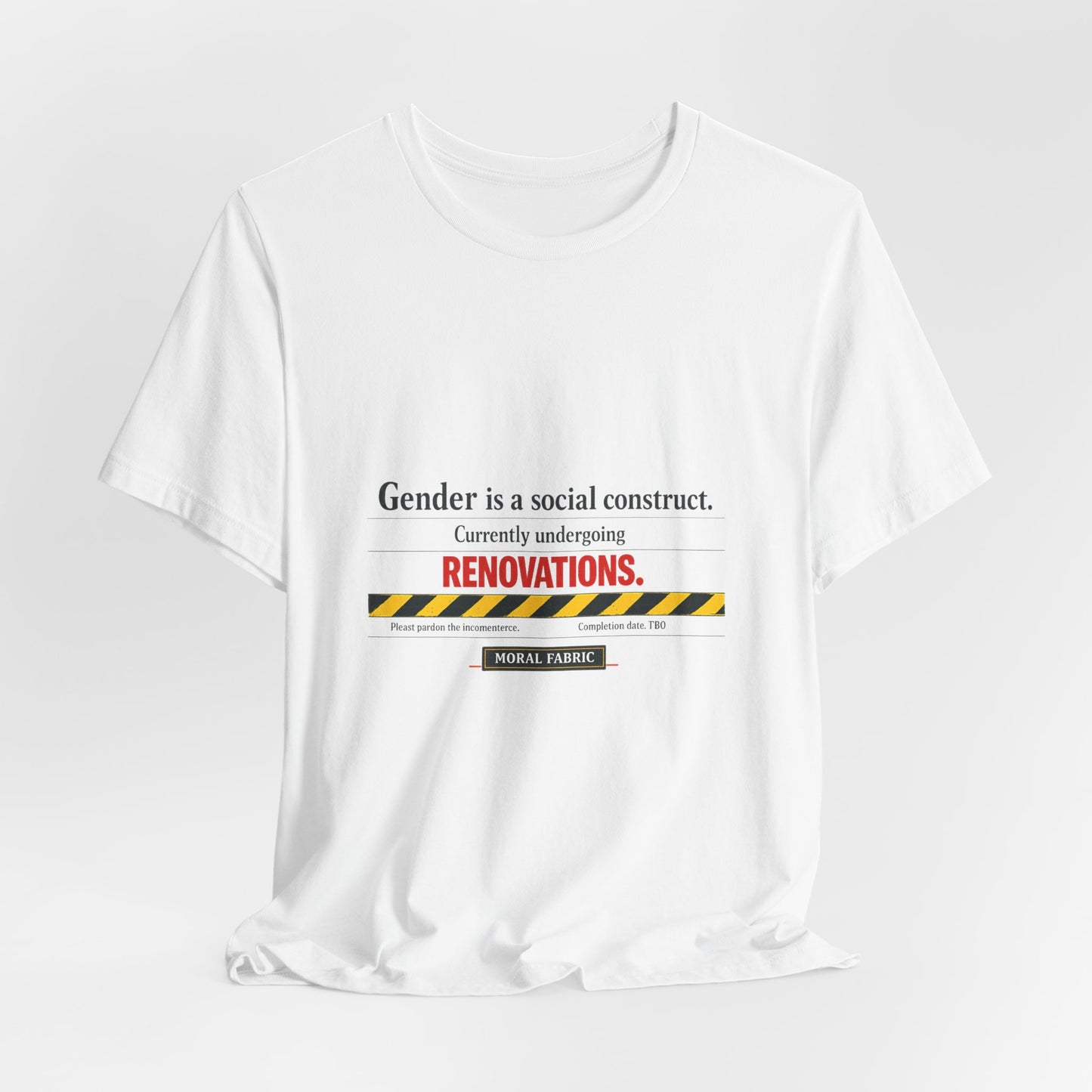 Gender Is A Social Construct t-shirt by Moral Fabric — trans rights progressive tee Canada