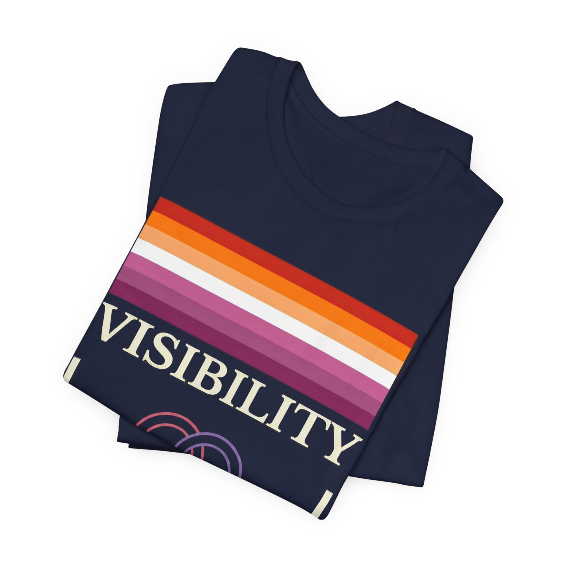 Lesbian Visibility t-shirt by Moral Fabric — LGBTQ pride activist tee Canada