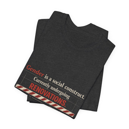 Gender Is A Social Construct t-shirt by Moral Fabric — trans rights progressive tee Canada