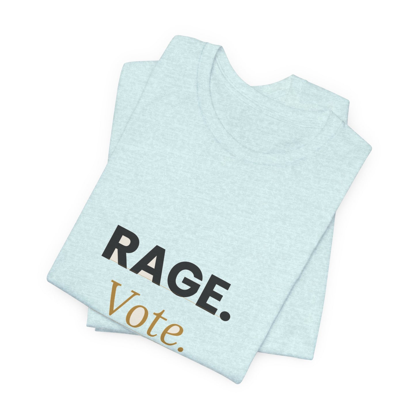 Rage Vote Repeat t-shirt by Moral Fabric — bold progressive political tee Canada