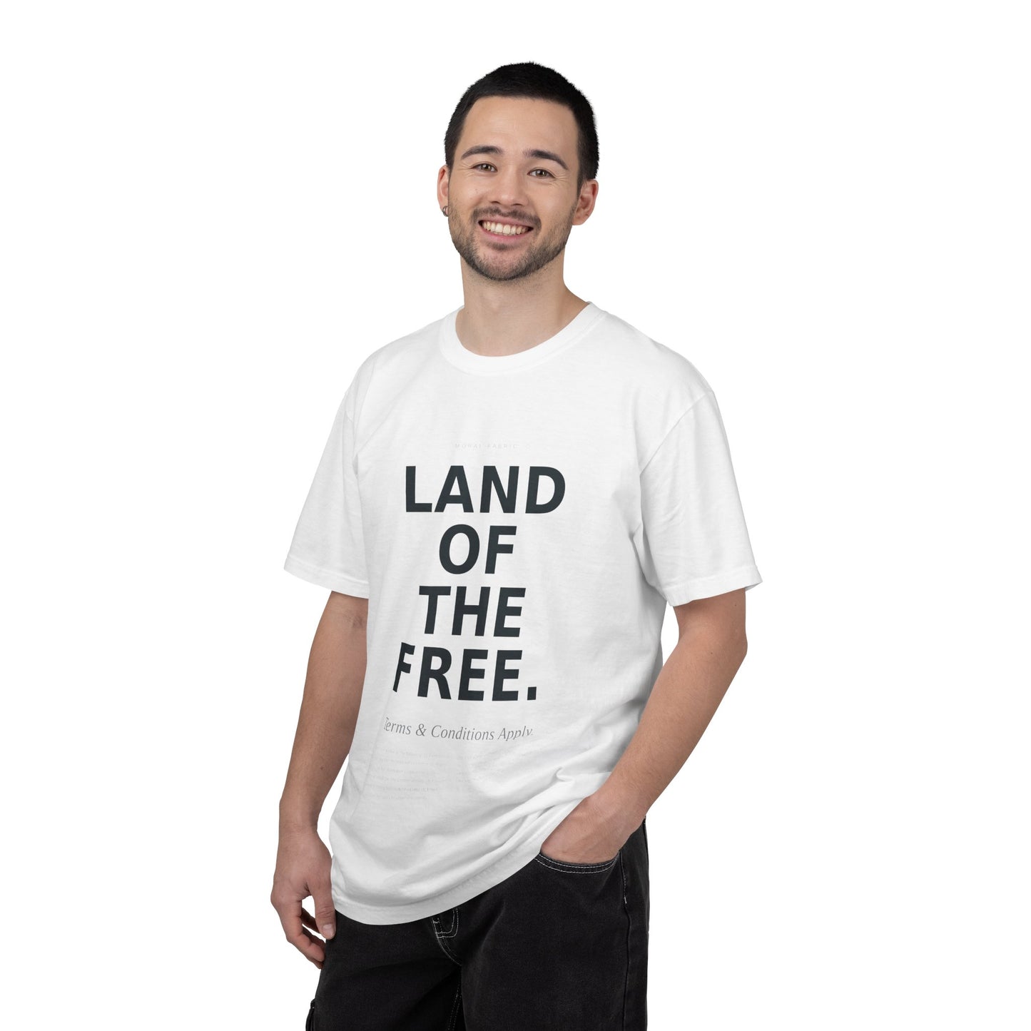 Land of the Free (Some Conditions Apply) T-Shirt | Political Satire, Progressive Advocacy
