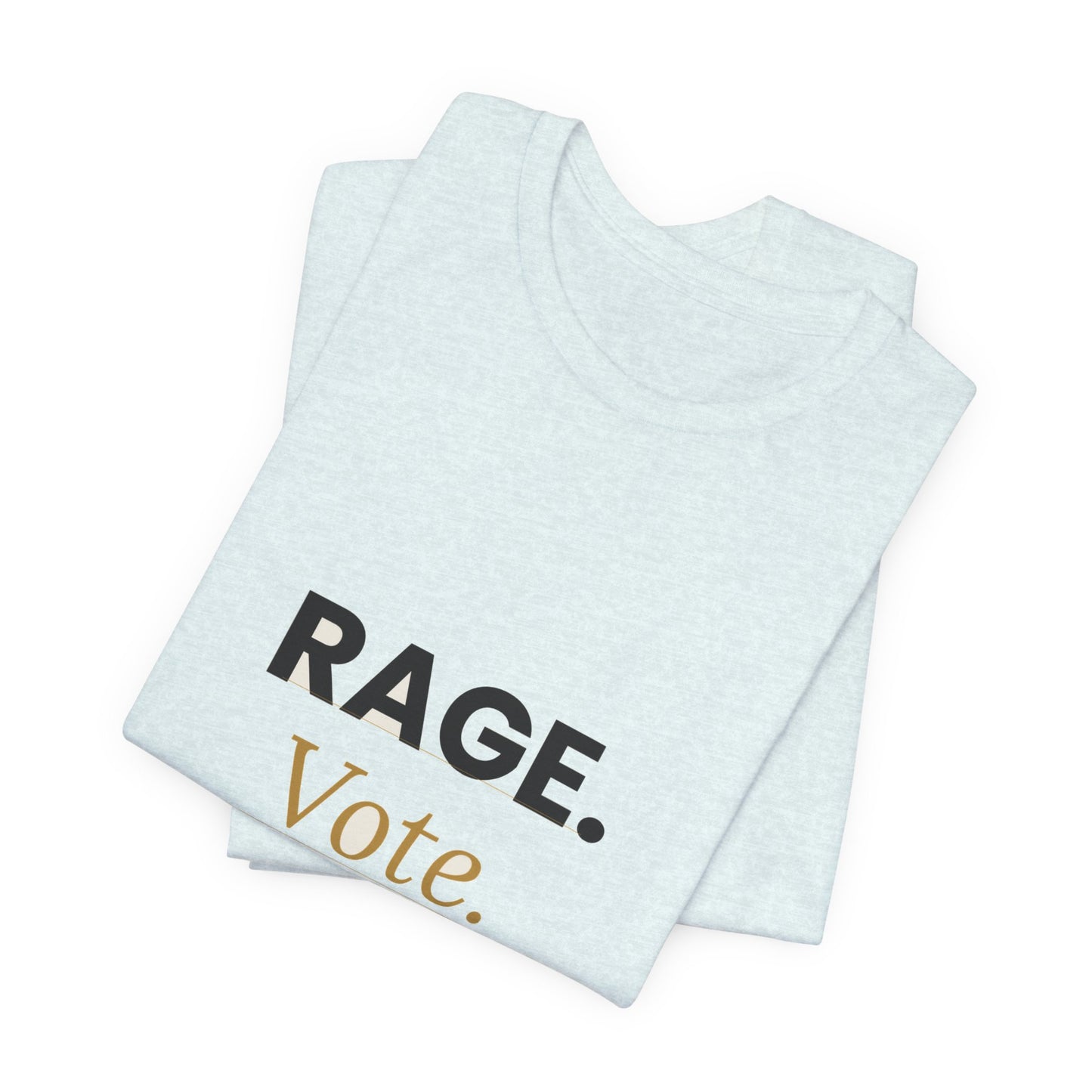 Rage Vote Repeat t-shirt by Moral Fabric — bold progressive political tee Canada