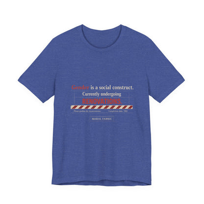 Gender Is A Social Construct t-shirt by Moral Fabric — trans rights progressive tee Canada