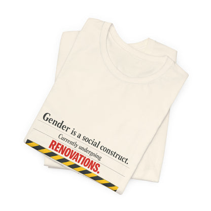 Gender Is A Social Construct t-shirt by Moral Fabric — trans rights progressive tee Canada