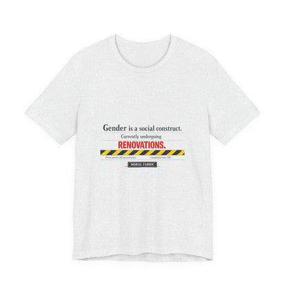 Gender Is A Social Construct t-shirt by Moral Fabric — trans rights progressive tee Canada