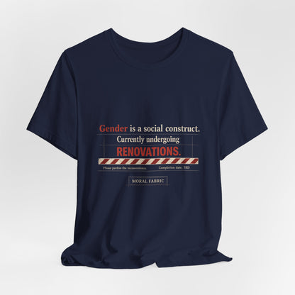 Gender Is A Social Construct t-shirt by Moral Fabric — trans rights progressive tee Canada