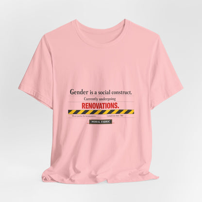 Gender Is A Social Construct t-shirt by Moral Fabric — trans rights progressive tee Canada