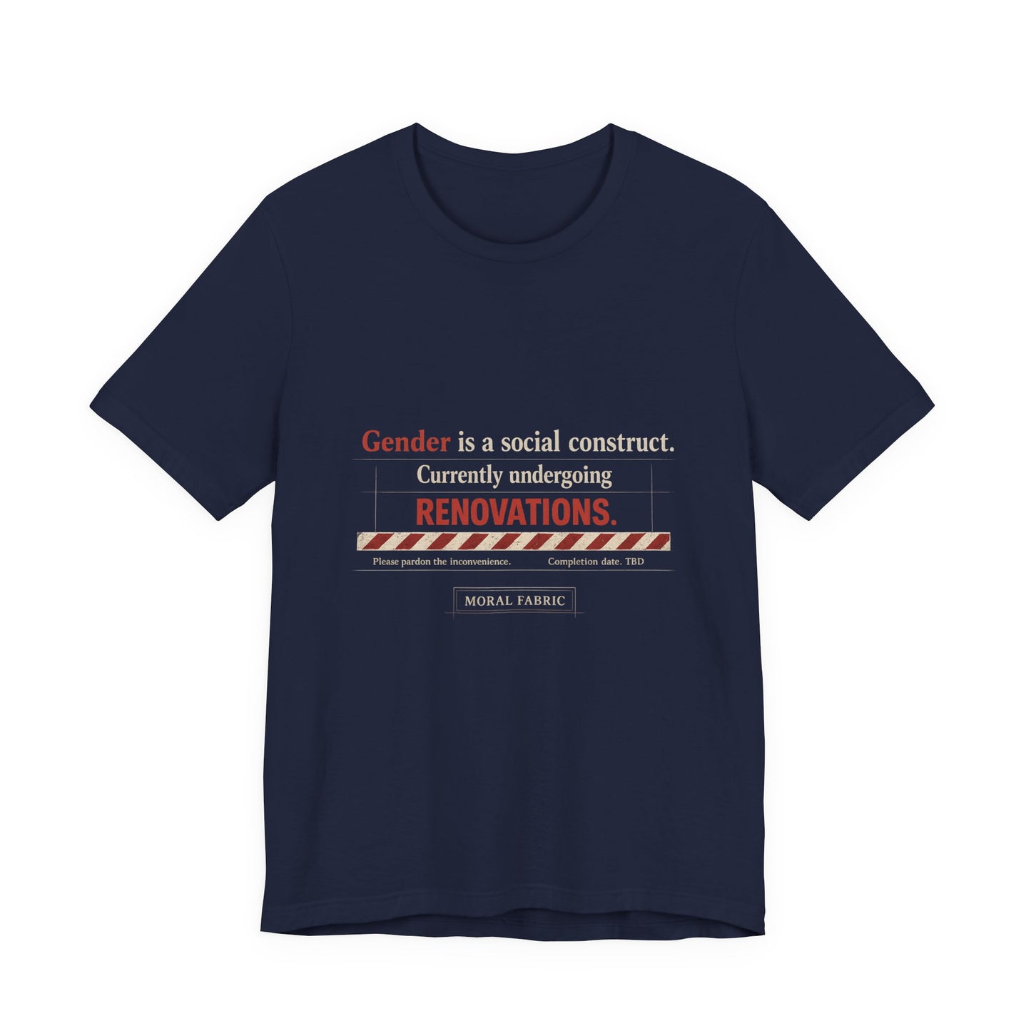 Gender Is A Social Construct t-shirt by Moral Fabric — trans rights progressive tee Canada