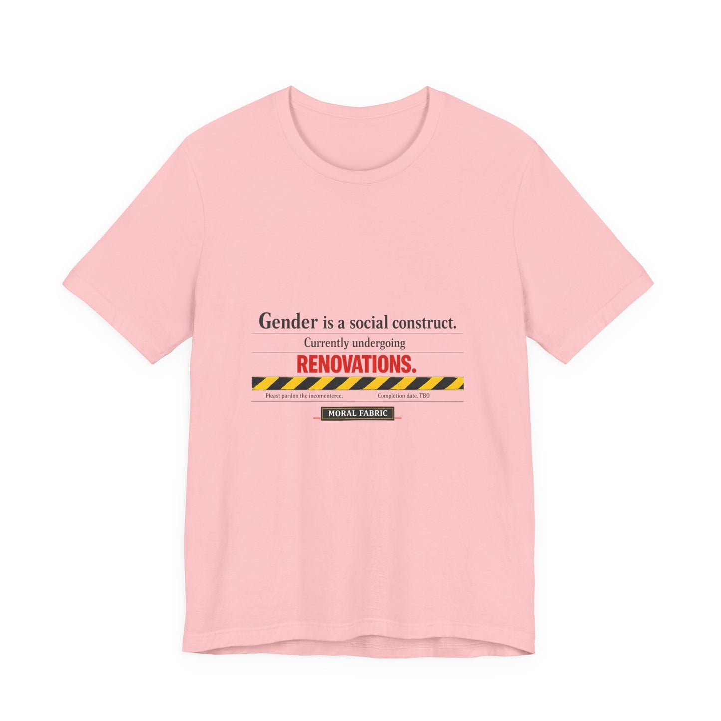 Gender Is A Social Construct t-shirt by Moral Fabric — trans rights progressive tee Canada
