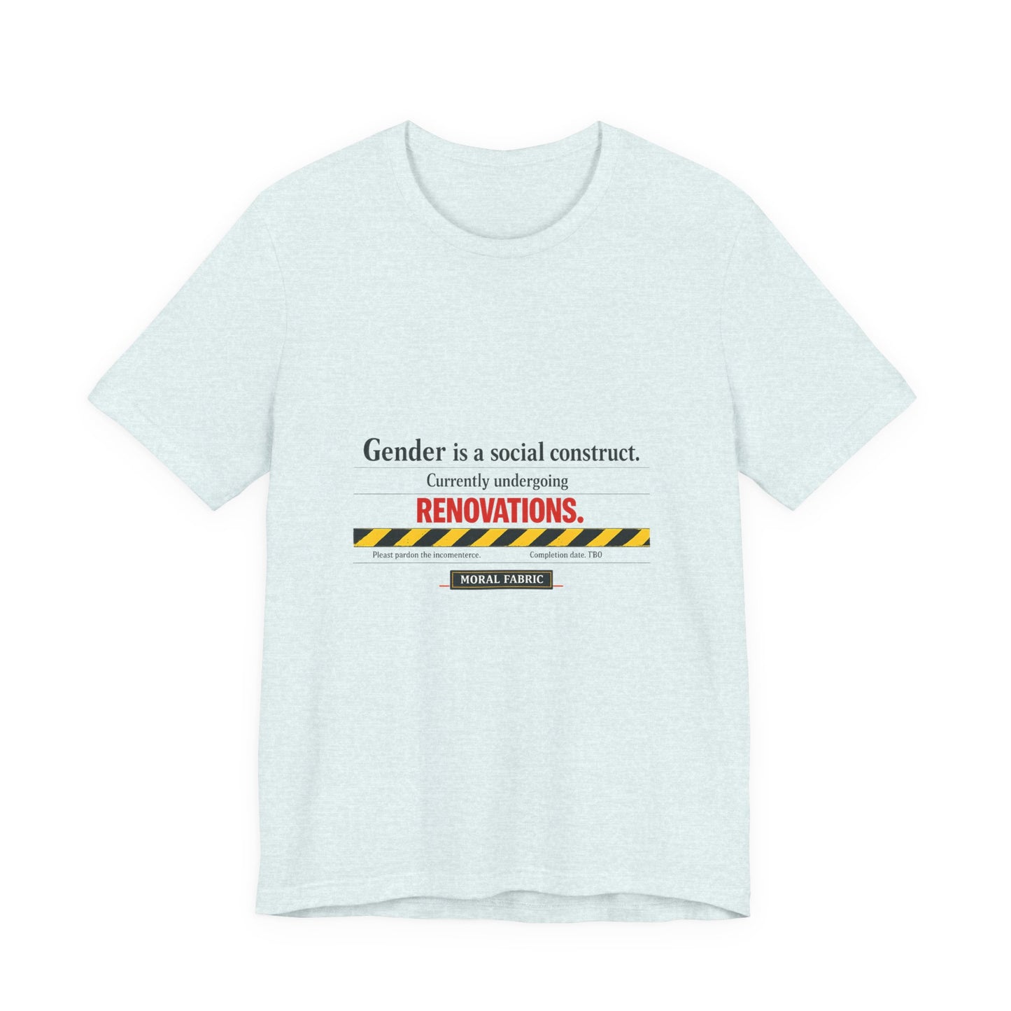 Gender Is A Social Construct t-shirt by Moral Fabric — trans rights progressive tee Canada