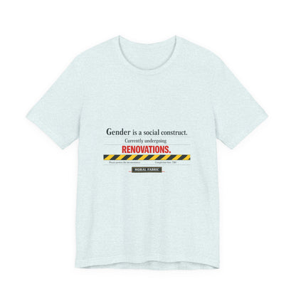 Gender Is A Social Construct t-shirt by Moral Fabric — trans rights progressive tee Canada