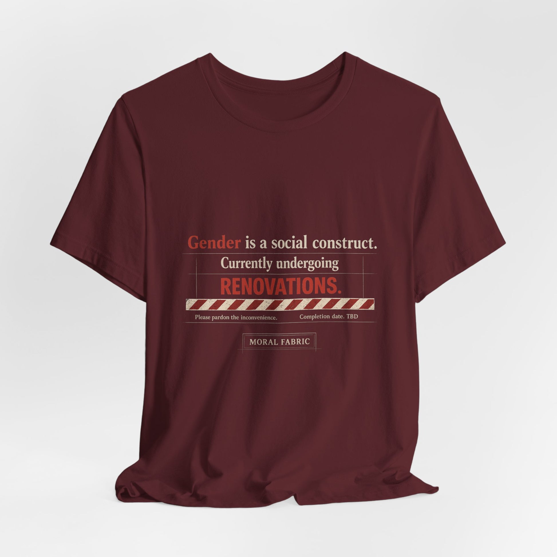 Gender Is A Social Construct t-shirt by Moral Fabric — trans rights progressive tee Canada