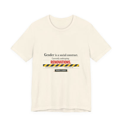 Gender Is A Social Construct t-shirt by Moral Fabric — trans rights progressive tee Canada