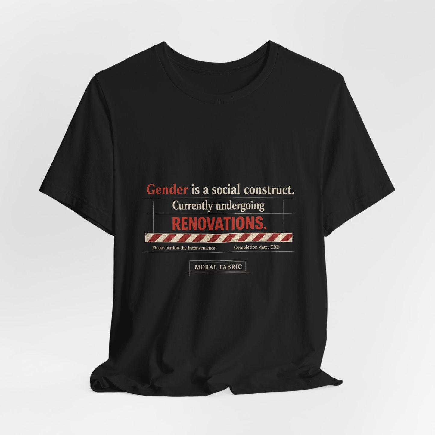Gender Is A Social Construct t-shirt by Moral Fabric — trans rights progressive tee Canada