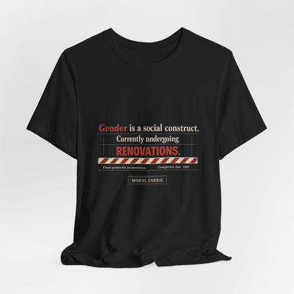 Gender Is A Social Construct t-shirt by Moral Fabric — trans rights progressive tee Canada