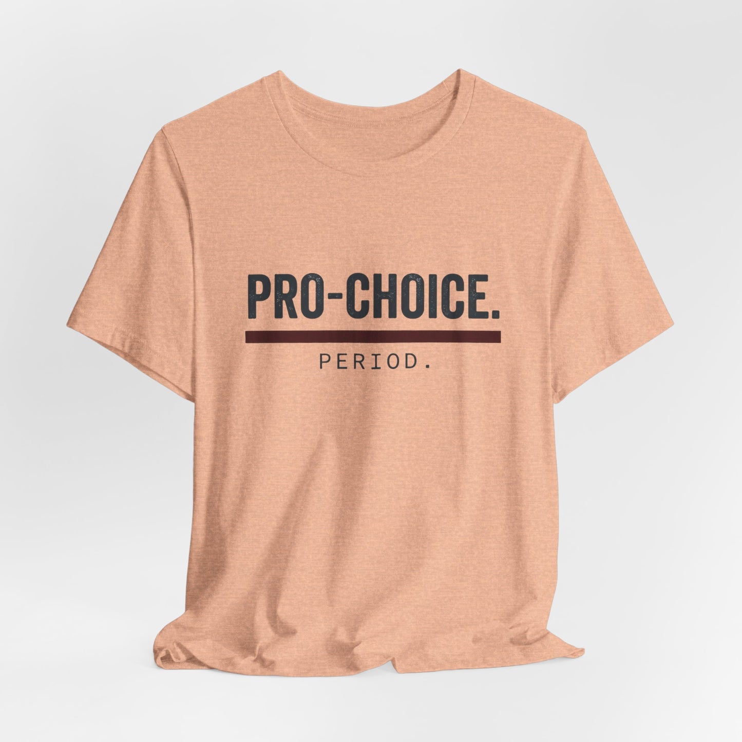 Pro-Choice Period t-shirt by Moral Fabric — bold feminist political tee Canada