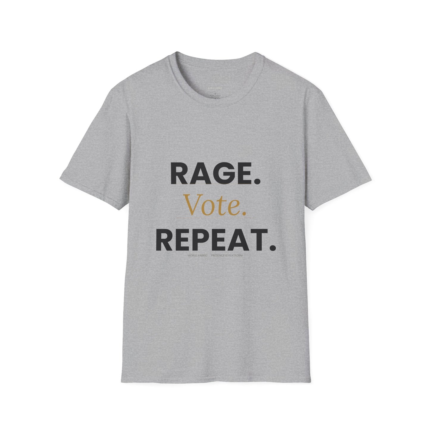 Vote Shirt — "Rage. Vote. Repeat." Political Activism Tee