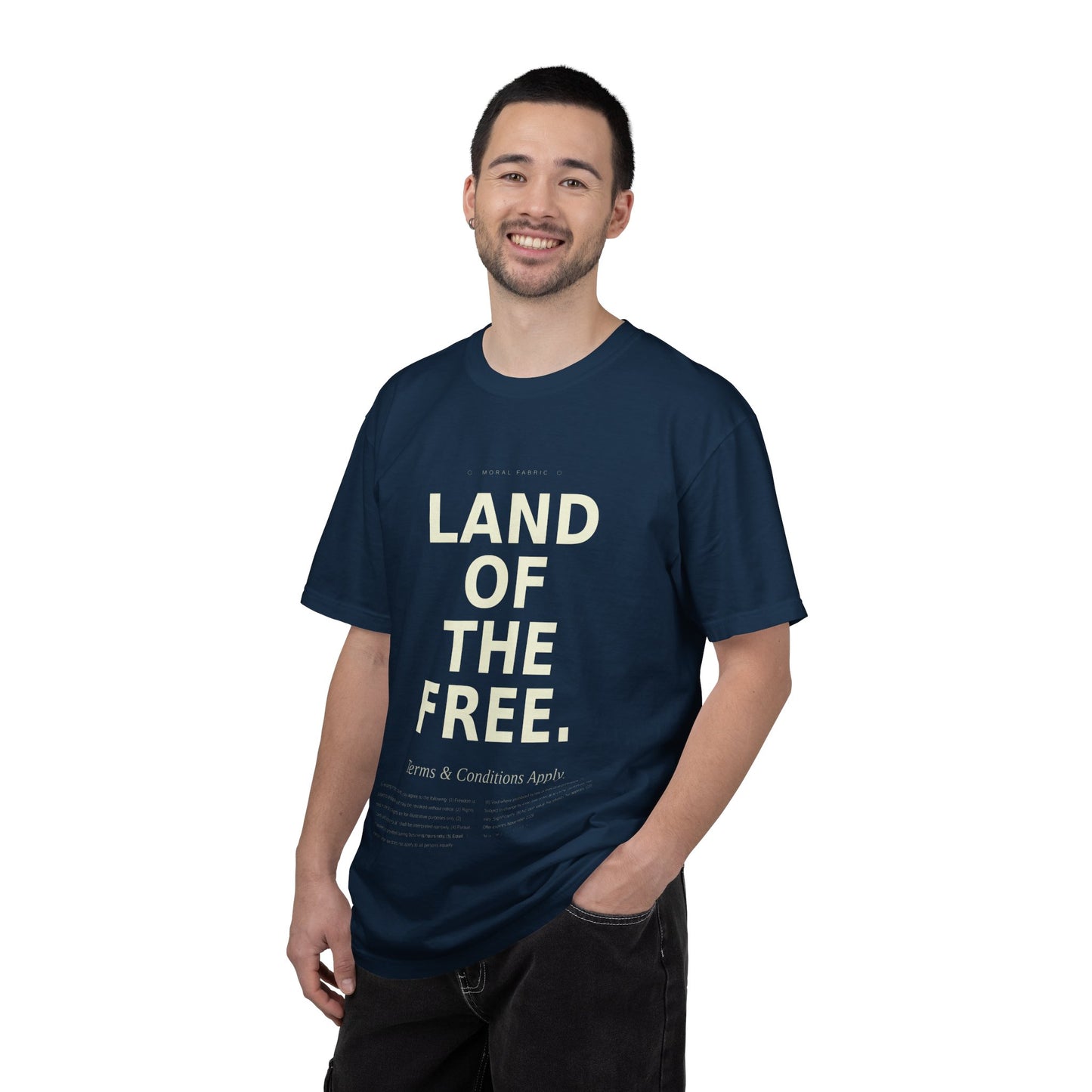 Land of the Free (Some Conditions Apply) T-Shirt | Political Satire, Progressive Advocacy