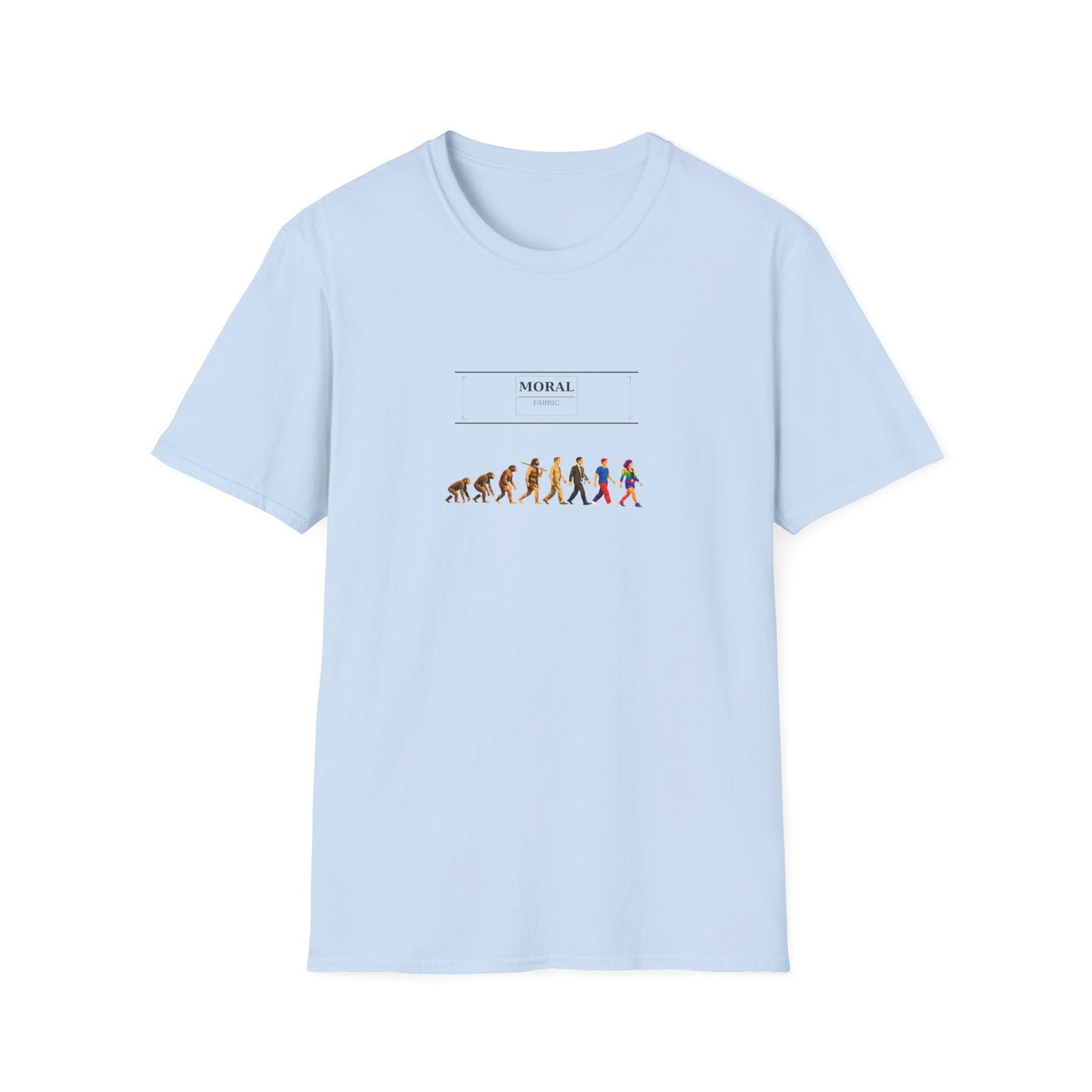 Darwin Fish Extended T-Shirt | Evolution Pride Tee | LGBTQ+ Science Shirt | Funny Progressive Gift | Gender Spectrum Tee