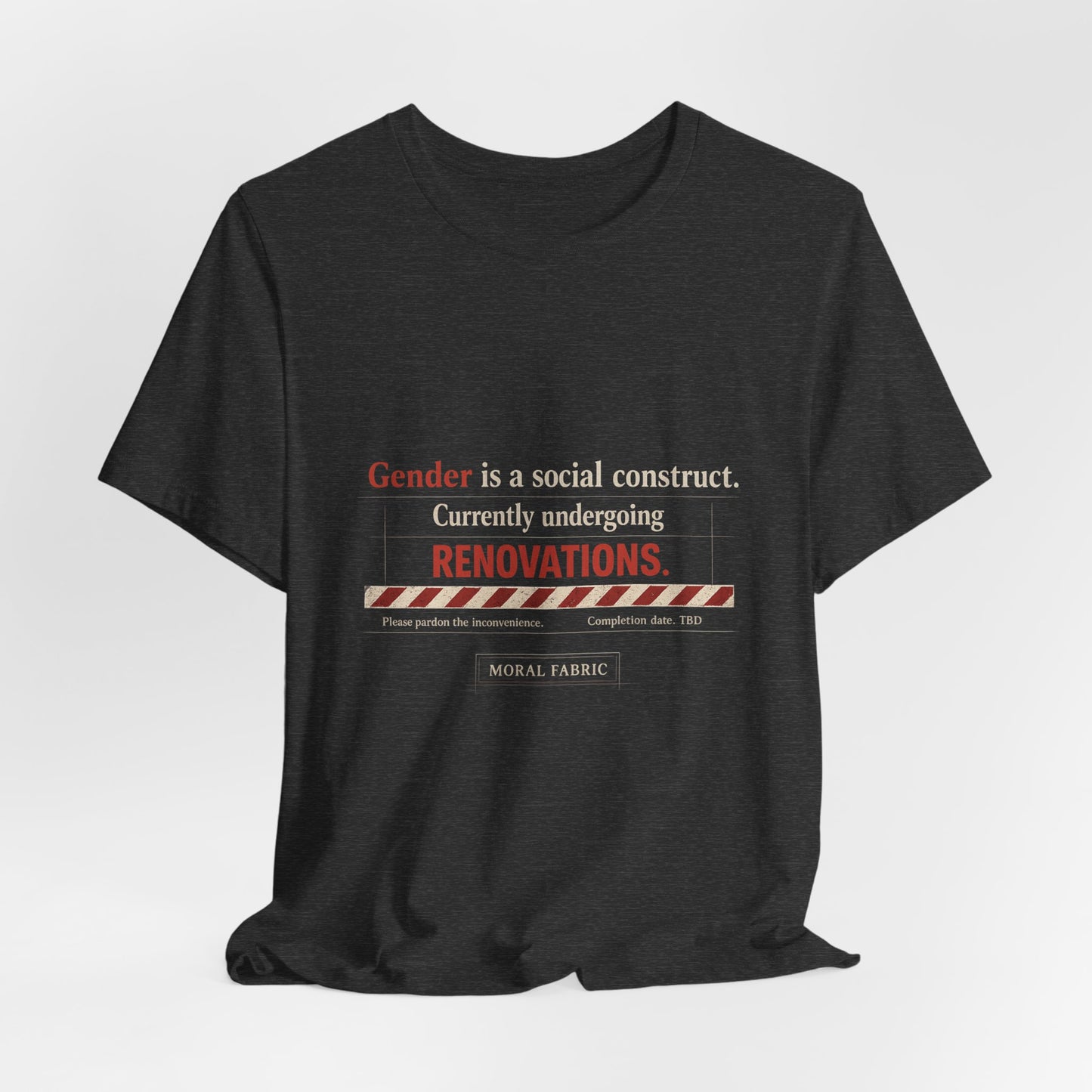 Gender Is A Social Construct t-shirt by Moral Fabric — trans rights progressive tee Canada