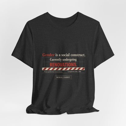 Gender Is A Social Construct t-shirt by Moral Fabric — trans rights progressive tee Canada