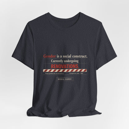 Gender Is A Social Construct t-shirt by Moral Fabric — trans rights progressive tee Canada