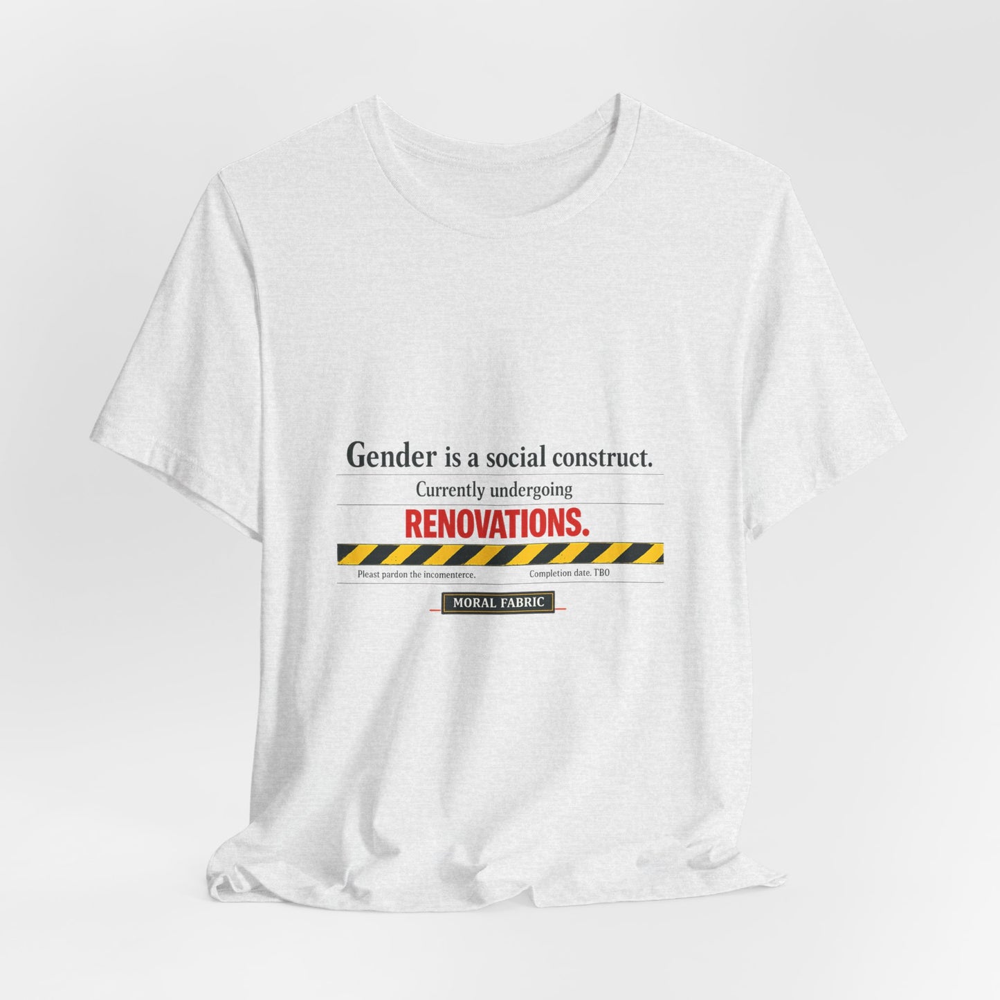 Gender Is A Social Construct t-shirt by Moral Fabric — trans rights progressive tee Canada